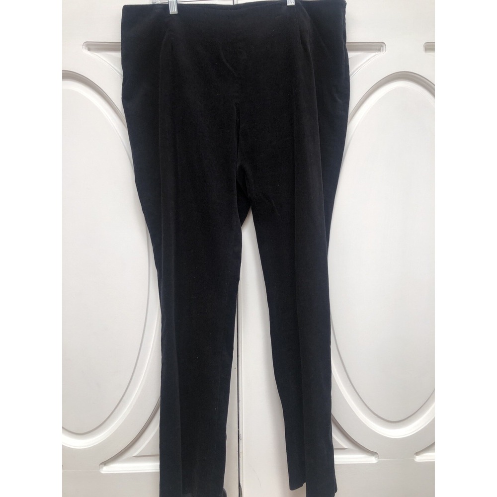 Ellen Tracy‎ Pants Size Womens Corduroy Black Pants Size 16